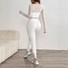 AD637 New Autumn/Winter Fashion High-Waisted Butt-Lifting Yoga Running Fitness Slimming Nude Feel Pilates Casual Set_ecoleips.com