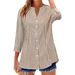 2026 European And American Fashion Casual Solid Color Half-Open Collar Single-Breasted Pleated_ecoleips.com