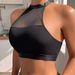 New Style Large Bust Push-Up Vest Bra Adjustable Halter Strap Outer Wear_ecoleips.com