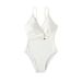 Women's Clothing Conservative Halter One Piece Swimsuit Solid Color Summer Bikini For Beach Hot Spring Swimwear_ecoleips.com