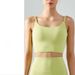 Women's Clothing U Neck Nude Back Spaghetti Strap Sports Bra Women's Shockproof Outer Wear Vest Professional Training Fitness Top Bra_ecoleips.com