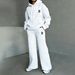 Women's Premium Fleece Tracksuit - Oversized Hoodie & Wide-Leg Sweatpants With Subtle Print Accents_ecoleips.com