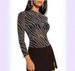 Women's Glossy Sheer Knit Long Sleeve Top – Slim Fit Round Neck Shimmer Blouse For Layering_ecoleips.com
