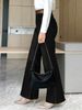 Black Wide Leg Straight Leg Jeans for Women Loose Fit Slimming Cotton Denim Casual Spring/Autumn Summer Independent Website_ecoleips.com