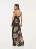 New Sexy Floral Print High-Waisted Maxi Dress Style Suspender Dress For Women Vacation Wear_ecoleips.com
