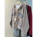 Real Shot Of American-style Embroidered Hooded Sweatshirt Women, Loose Oversize Plus-size Jacket For Spring And Autumn,_ecoleips.com