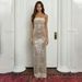Sequin Mesh Corset Dress – Sexy High-Slit Backless Evening Gown (White/Burgundy/Green) Fashion Trends_ecoleips.com