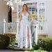 Women's Elegant Temperament Printed Dress Slim Fit Swing Long Suspender Holiday Dress for Spring And Summer Hot Sale_ecoleips.com