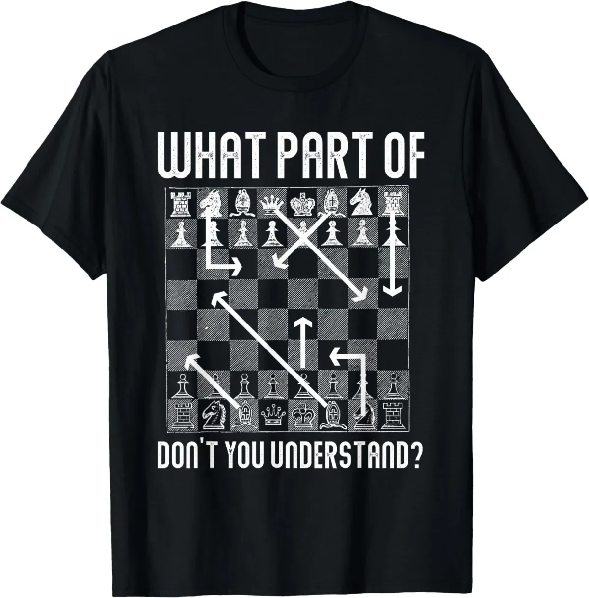 Women's T-Shirts What Part Of Don't You Understand Funny Chess T-Shirt_ecoleips.com