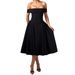 foreign Trade Export 2026 European And American Women's Fashion Sexy Off-shoulder Long Dress, Backless_ecoleips.com