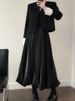 K Jellyfish Skirt Women's New High Waisted A-line Design Sense Niche Fluffy Flower Bud Half Body Long Skirt_ecoleips.com