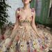 women's three-dimensional flower fashion embroidered flower hip sexy dress_ecoleips.com