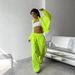 Fashion Casual Women's Clothing Cross-Border European American Long Sleeve Color-Block Sports Cardigan And Pants_ecoleips.com