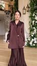 Elegant Commuter Suit Jacket with Pleated Skirt for Women New Style Middle Eastern Arabian Fashion in Stock_ecoleips.com