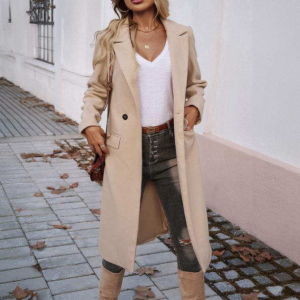 Diyun 2025 Autumn Winter New European And American Foreign Trade Elegant Commuter Lapel Cardigan_ecoleips.com
