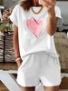 Women’s 2 Piece Outfit Set – Oversized Graphic T-Shirt And Biker Shorts Matching Set, Casual Summer Lounge Tracksuit For Daily Wear-330_ecoleips.com