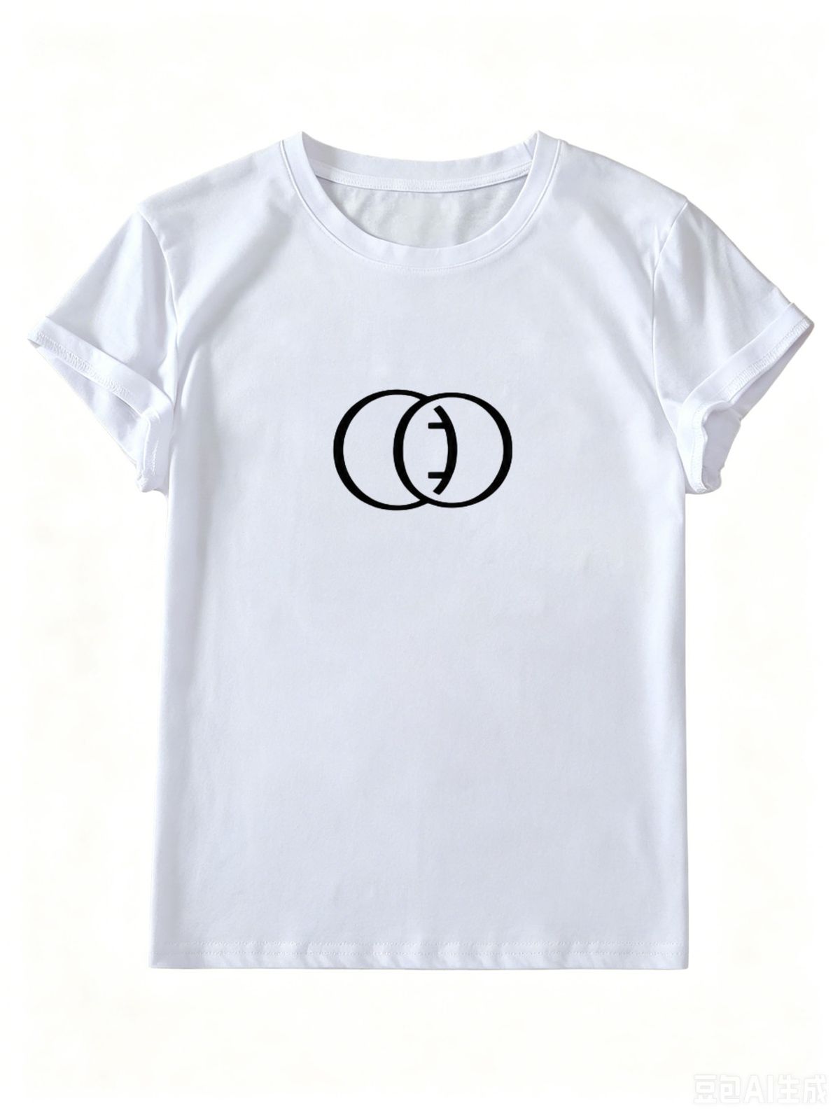 2026 New Simple Women's White Cotton T-Shirt, Casual Loose Short Sleeve Top_ecoleips.com