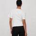 Women's Slimming Pleated Top American Style Hot Girl round Neck Short Sleeve Solid Color Versatile Summer Top Waist Cinching_ecoleips.com