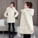 High-end Mid-length, 2025 Winter New Korean Fashion Jacket For Women, Plus Size Slim Cotton Coat_ecoleips.com