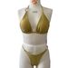 "Women's Sexy Triangle Bikini Set - Trendy Two-Piece Swimwear For Beach & Pool, Comfortable & Fashionable"_ecoleips.com