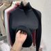 Premium High-Neck Fleece-Lined Sweater For Women - Ultra-Warm Winter Thermal Top With Plush Velvet Inner, Slim Fit, Elegant Solid Colors_ecoleips.com