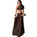 Women's Brown Bodycon Off-Shoulder Mesh Panel Mini Dress, Stretchy Sleeveless Cocktail Bodycon Dress_ecoleips.com