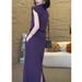 Relaxed European Fashion For Women 2025 Summer Loose High-End Short Sleeve Top High Waist Skirt Two-Piece Set_ecoleips.com