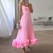 Women's Clothing New Fashion Slim Suspender Swing Three Dimensional Flower A Line Skirt_ecoleips.com
