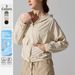 Women's Windproof Waterproof Running Jacket UV Protection Fitness Sports Top With Hood Drawstring Lightweight Quick Drying_ecoleips.com