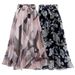 Women's Summer New Floral Chiffon Skirt Mid-length Print Fairy Skirt_ecoleips.com