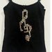 Women's Sexy Camisole Hot Fix Rhinestone European American Style Sleeveless Vest High Street Y2K Summer Top Cross Border Musical Note_ecoleips.com