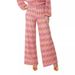2025 Early Autumn Women's Flared Pants Red Lace Set HY126_ecoleips.com