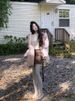 ng2510292 Pink High-End Woolen Coat For Women, 2024 Autumn New Korean Style Loose Elegant Warm Long-Sleeve Blazer_ecoleips.com