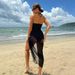 Handmade Floral Tulle One Piece Swimsuit Halter Neck Beach Dress for Women European American Style Bikini Alternative Summer Wear_ecoleips.com