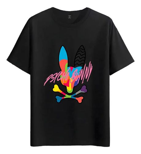Women's T-Shirts Tshirt Muscle Freaks Psycho Bunny Multicolor Style T-shirt_ecoleips.com