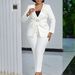 girl Girl D3343 European And American Cross-Border Women's 2025 Autumn Winter New Solid Color Fashion Suit Pants Two-Piece African_ecoleips.com