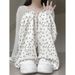 Slimming Digital Print Straight Leg Pants Korean Style Summer Women's Loose Fit Comfortable Casual Men's Sportswear_ecoleips.com
