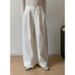 Suitable For All Seasons CLEAN SPACE Elegant Loose Casual For Women 2025 Guangzhou Thirteen Lines New High Waist Wide Leg Pants 53211_ecoleips.com