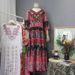 Vintage Thai Ethnic Style Long With Embroidered Collar, Waist-Cinching, Slimming Lantern Sleeves, Bohemian Flared Dress_ecoleips.com