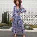 2026 New Cross-Border Long-Sleeve European And American Women's Fashion Printed Elegant Long Evening Dress_ecoleips.com