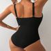 Women's Clothing Modest One Piece Elegant High Neck Bathing Suit Swimming Swimsuit _ecoleips.com
