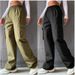 Women's Clothing Beltless High Waist Wide Leg Straight Loose Casual Trousers_ecoleips.com