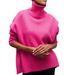 050 Cross-Border Women's Fashion New Hot-Selling European And American Loose Half-Turtleneck Autumn Winter_ecoleips.com