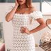 Women's Clothing Lace Elegant Commuter Midi Skirt Three Colors Mid Waist Solid Color Strapless Women's Dress_ecoleips.com