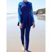 Front Zipper Surfing Swimsuit Dress & Beach Pants 2025 Women 2-Piece Sun Protection Swimwear Female Sport Diving Swimming Suits_ecoleips.com