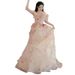 off the Shoulder Ethereal Toast Dress for Brides Weddings Engagements Banquets Evening Gowns Elegant Emcee Performance Attire Women's Wedding Party Wear_ecoleips.com