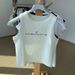Summer Ice Silk Camisole Slim-fit Letter Print 2025 New Model Business Commuter Trendy Versatile_ecoleips.com