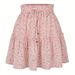 Popular Women's Clothing Fashion Printed Skirt Small Floral A-word Short Skirt_ecoleips.com