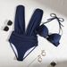 Women's Clothing Hard Cup Gathered Sexy High Waist Split Bikini Two Piece Swimsuit Female_ecoleips.com
