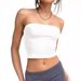 Women's Clothing Slim Tube Top Shirt Off Shoulder Casual Vest Backless Sleeveless Outing Top_ecoleips.com